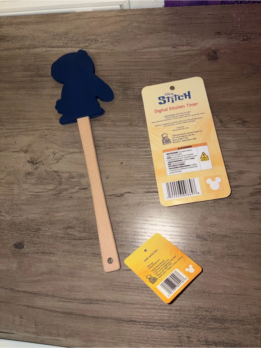 🏝️🎉Disney Stitch Kitchen Set Silicone Spatula & Digital Kitchen Timer